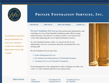 Tablet Screenshot of privatefoundationservices.com